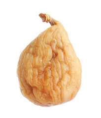 Tasty dried fig fruit isolated on white