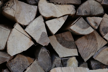 background texture pile of firewood