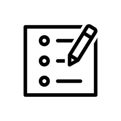 List Icon - Vector Illustration .