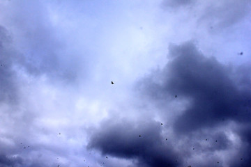 clouds, endless sky with heavy clouds