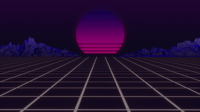 Arcade gaming retro aesthetic, animation background. New retro wave space. A 3D illustration motion graphics fashion template, ideal on advertising 