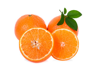 mandarin orange isolated on white background