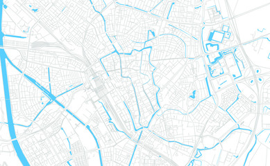 Obraz premium Utrecht, Netherlands bright vector map