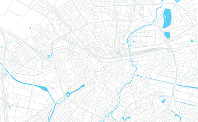 Eindhoven, Netherlands bright vector map