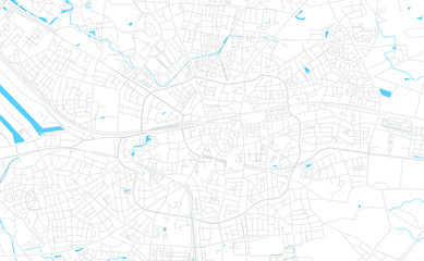 Enschede, Netherlands bright vector map