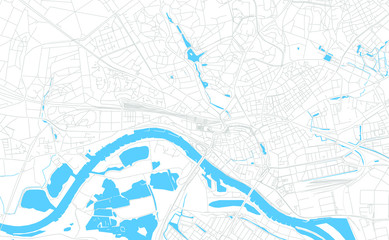 Arnhem, Netherlands bright vector map