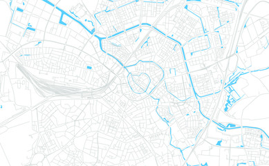 Amersfoort, Netherlands bright vector map