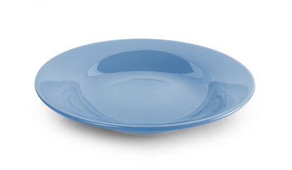 empty plate isolated on white background