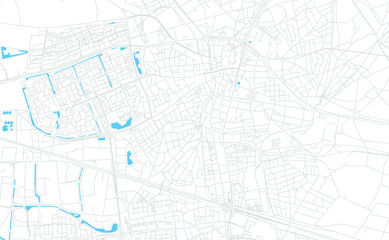 Fototapeta premium Ede, Netherlands bright vector map