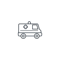 ambulance creative icon. From Medicine icons collection. Isolated ambulance sign on white background