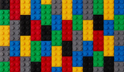 Plastic blocks background