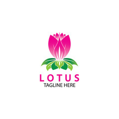 Vector lotus flowers design for spa, yoga class, hotel and resort