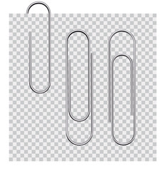 Set of paperclips on background 