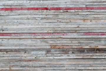 Old wood slats stacked background. 