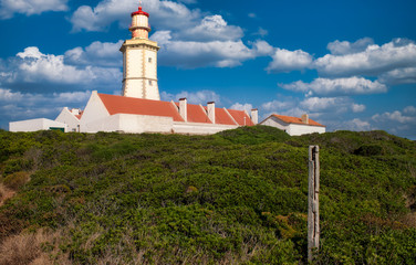 Fototapeta na wymiar lighthouse on hill