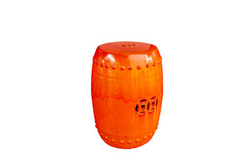 Obraz premium Chinese orange ceramic chair.