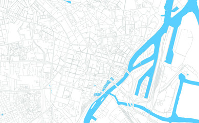 Szczecin, Poland bright vector map