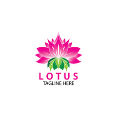 Vector lotus flowers design for spa, yoga class, hotel and resort