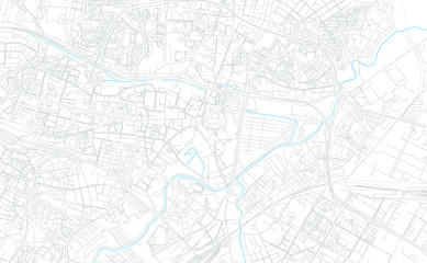 Lublin, Poland bright vector map