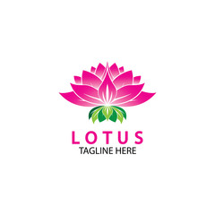 Vector lotus flowers design for spa, yoga class, hotel and resort