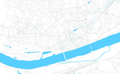Torun, Poland bright vector map