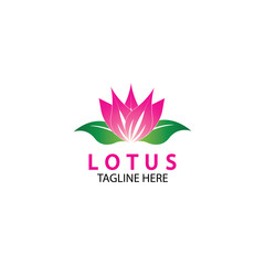 Obraz premium Vector lotus flowers design for spa, yoga class, hotel and resort