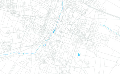 Kielce, Poland bright vector map