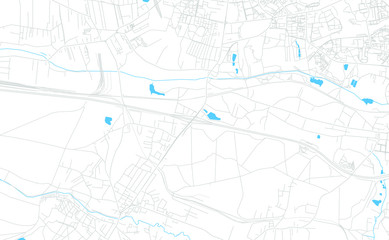 Ruda Slaska, Poland bright vector map