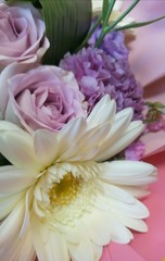 colorful bouquet of different flowers