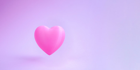 heart on a pink background