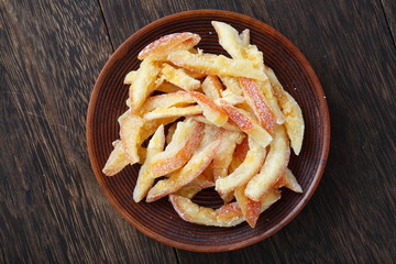 Image of dried orange peel from Thailand