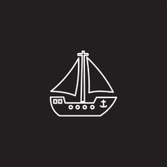 Christmas related toy icon outline on background for graphic and web design. Creative illustration concept symbol for web or mobile app