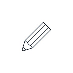 Pencil creative icon. From Stationery icons collection. Isolated Pencil sign on white background