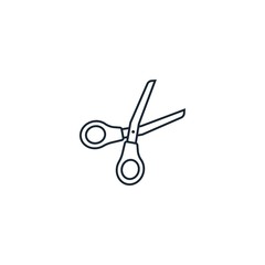 Scissors creative icon. From Stationery icons collection. Isolated Scissors sign on white background