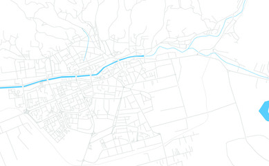 Baia Mare, Romania bright vector map