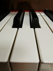 piano with keys