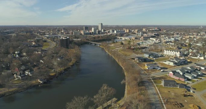 South Bend Indiana Aerial 4k Footage Clip 5