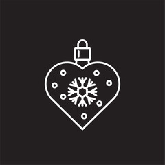 Christmas related toy icon outline on background for graphic and web design. Creative illustration concept symbol for web or mobile app