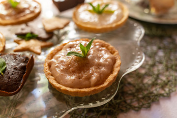 Fototapeta premium Milktarts on display