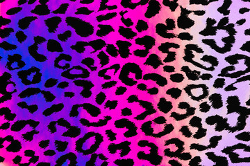 Seamless abstract background of pink, purple and black animal print