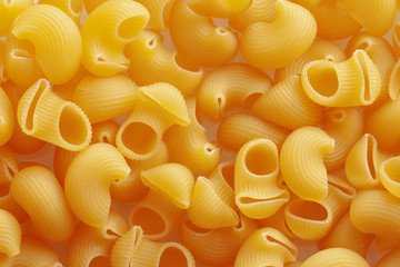 Pasta rigati closeup.