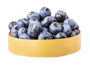 Blueberries isolated on white background with clipping path