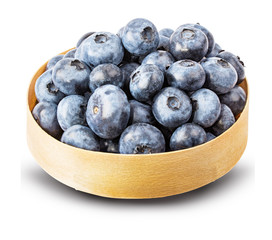 Blueberries isolated on white background with clipping path