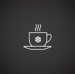 Winter related icon on background for graphic and web design. Simple illustration. Internet concept symbol for website button or mobile app