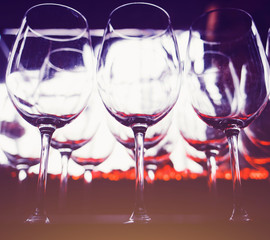 empty wine glasses