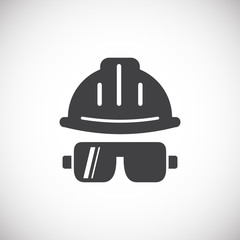 Construction related icon on background for graphic and web design. Creative illustration concept symbol for web or mobile app