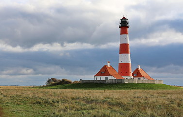 Fototapeta na wymiar Lighthouse of Westerhever