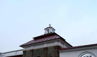 Fototapeta na wymiar church on background of blue sky