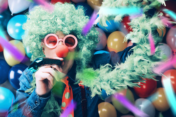 Crazy Young Party Man - Photo Booth Photo.