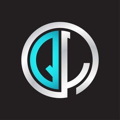 QL Initial logo linked circle monogram
